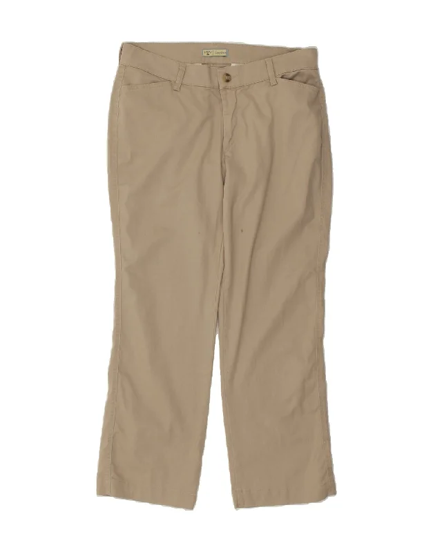 LEE Womens Easy Care Straight Casual Trousers W34 L30  Beige