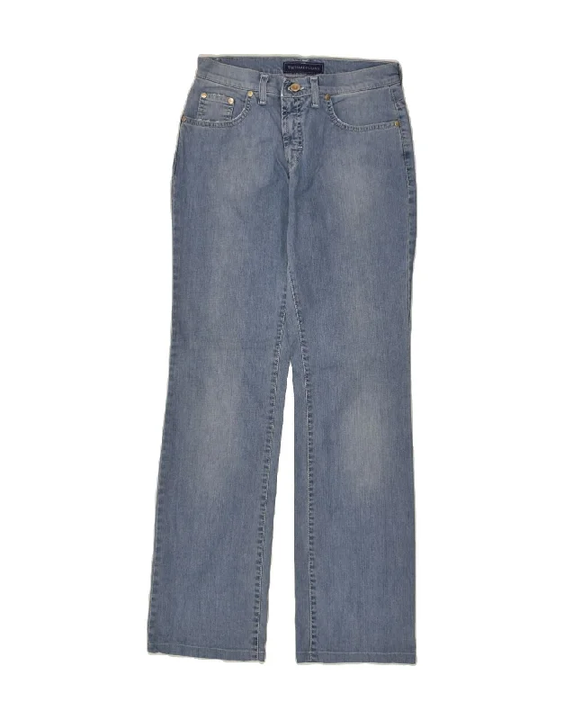 TRUSSARDI Womens Straight Jeans W26 L31 Blue Cotton