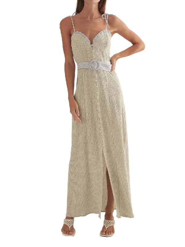 Jasmine Dress Mixed Gingham