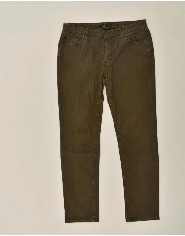 BEST COMPANY Womens Slim Fit Casual Trousers W32 L29 Green