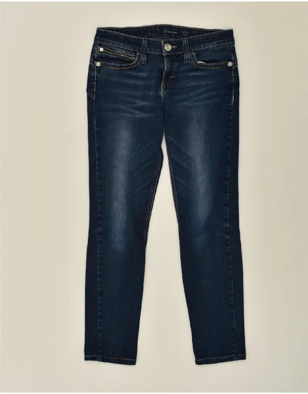 LEVI'S Womens Demi Curve Low Waist Skinny Jeans W27 L28  Navy Blue Cotton
