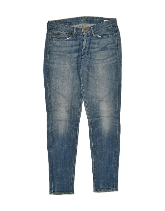 LEVI'S Womens Slight Curve Modern Rise Skinny Jeans W27 L32  Blue Cotton