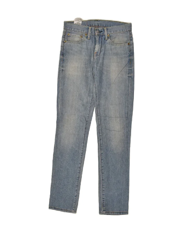 LEVI'S Womens 511 Slim Jeans W28 L32 Blue Cotton