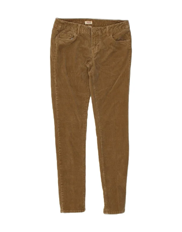 MOSSIMO Womens Etroite Slim Corduroy Trousers US 7 Medium W28 L30 Brown