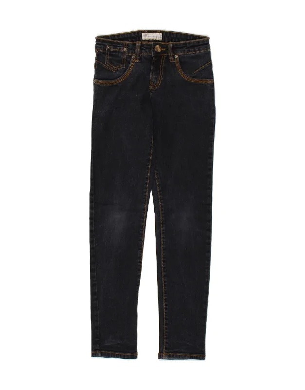 LEE Womens Skinny Jeans W25 L26 Navy Blue Cotton