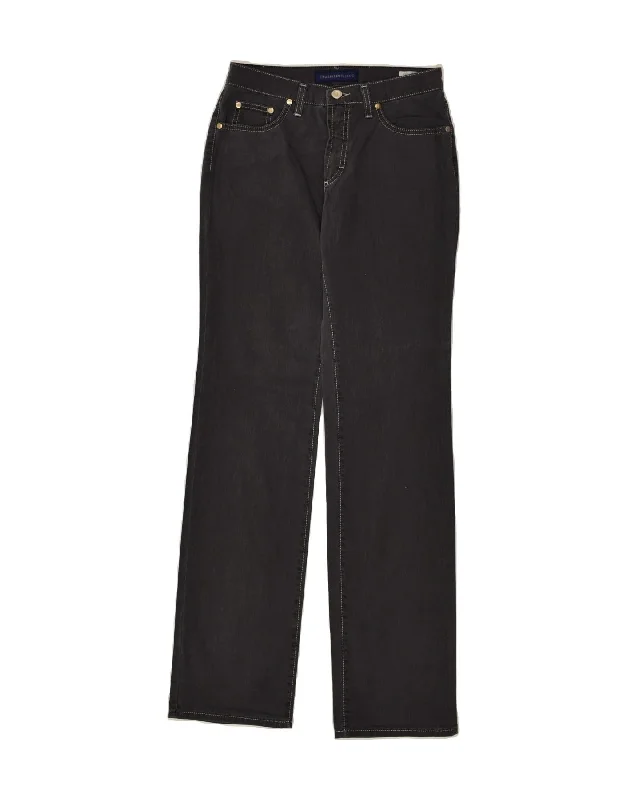 TRUSSARDI Womens Straight Jeans W26 L32 Grey Cotton