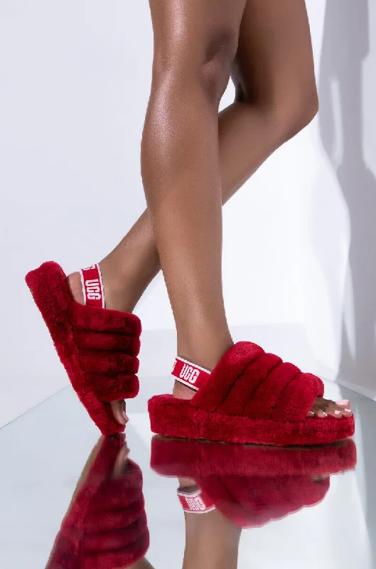 SEXY CASUAL FLAT RIBBON RED