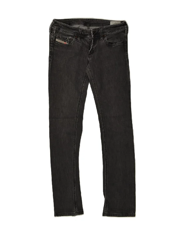 DIESEL Womens Lowky Skinny Jeans W28 L34 Grey Cotton