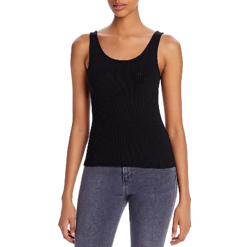 Comune Womens Zuma Ribbed Scoop Neck Tank Top