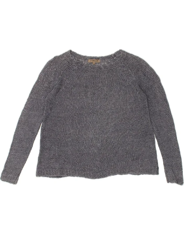 JIGSAW Womens Boat Neck Jumper Sweater UK 14 Medium Navy Blue Linen Men's wool sweaters discount JIGSAW Womens Boat Neck Jumper Sweater UK 14 Medium Navy Blue Linen Men's wool sweaters discount