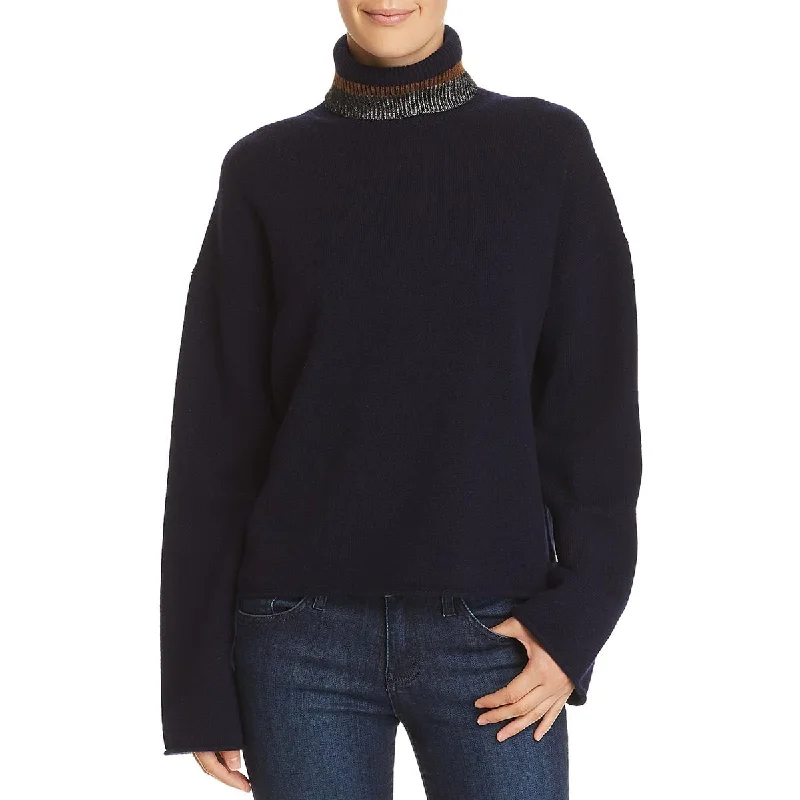Theory Womens Cashmere Pullover Turtleneck Sweater Turtleneck sweaters