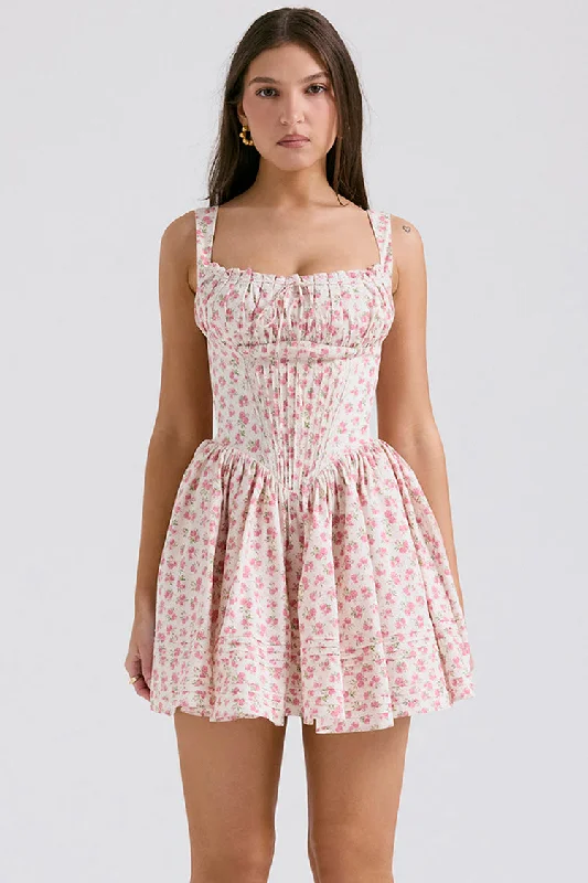 Liliana Floral Mini Dress Discounted mini dresses