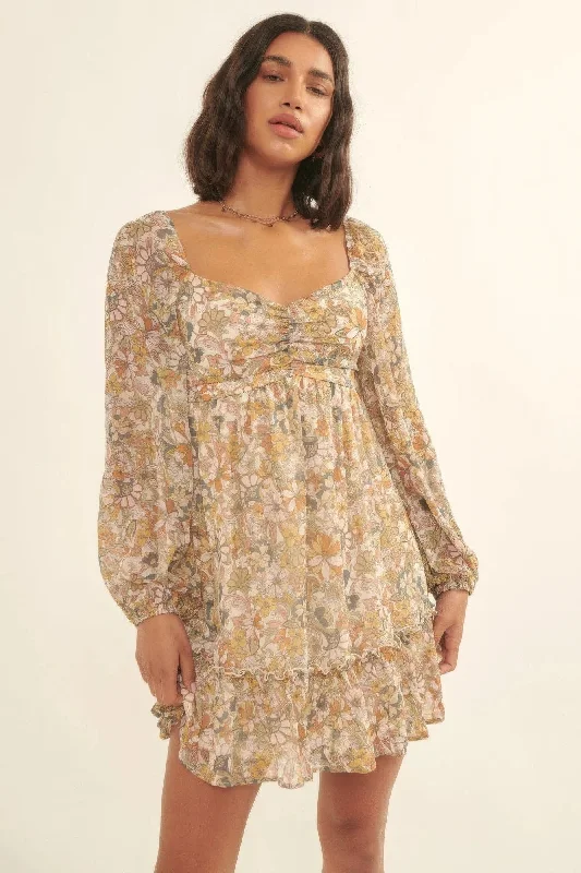 A Floral Print, Woven Mini Dress New Year's Eve mini dresses