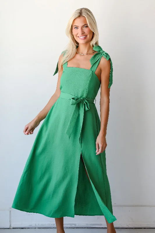 FINAL SALE - Iconic Ways Green Midi Dress Zara midi dresses