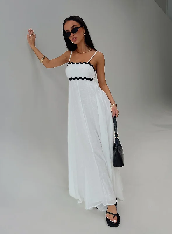 Croxetti Maxi Dress White Wrap maxi dresses