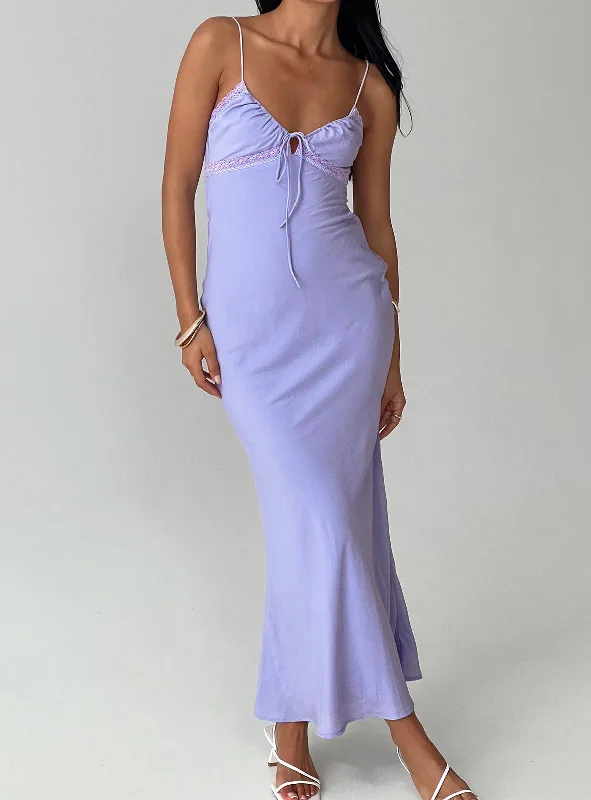 Emily Maxi Dress Lilac Fashion-forward maxi dresses