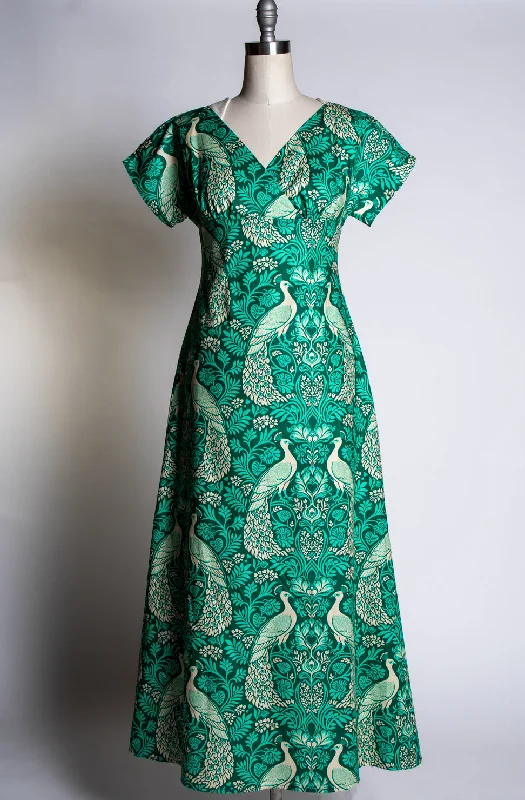 Wanda Maxi Dress - Peacock Damask, Green Revolve maxi dresses