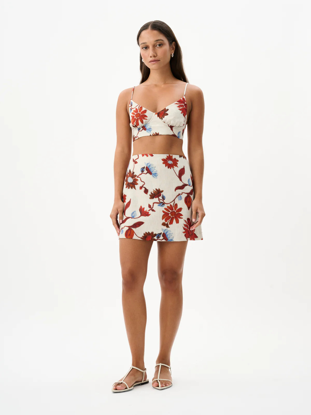 MARCY MINI SKIRT | CACTUS BLOOM Wrap Mini Skirt