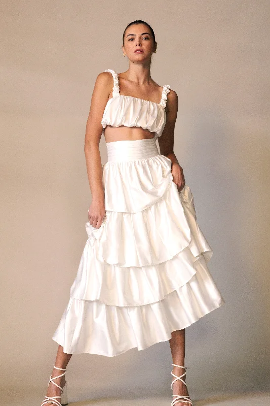 NORA TIERED MAXI SKIRT Maxi Skirt Classic