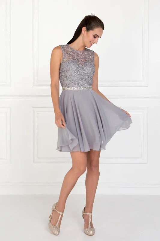 Short Sleeveless Cocktail Dress Formal