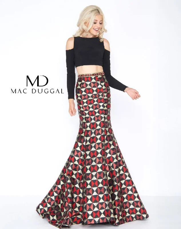 Mac Duggal 66523 Long Formal Two Piece Prom Gown