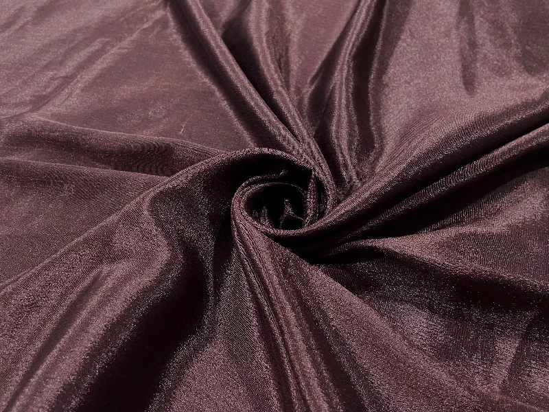 Coffee Brown Plain Chinon Chiffon Fabric Wedding guest unclassified dresses
