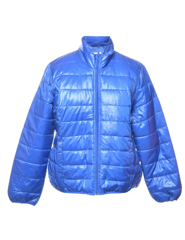 Bright Blue Puffer Jacket - XL Women's premium jackets